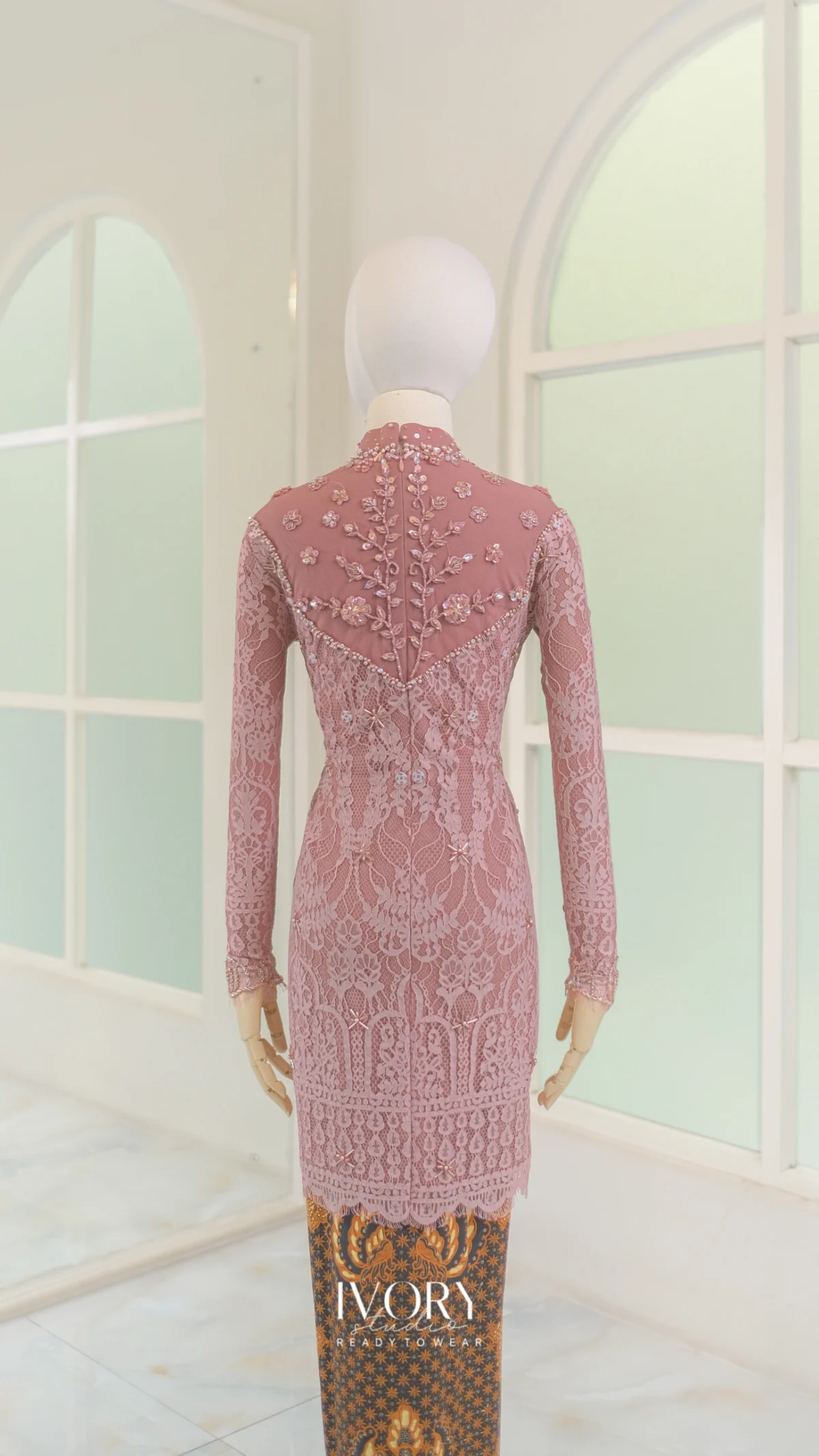 Marsala Cape Kebaya - Image 4