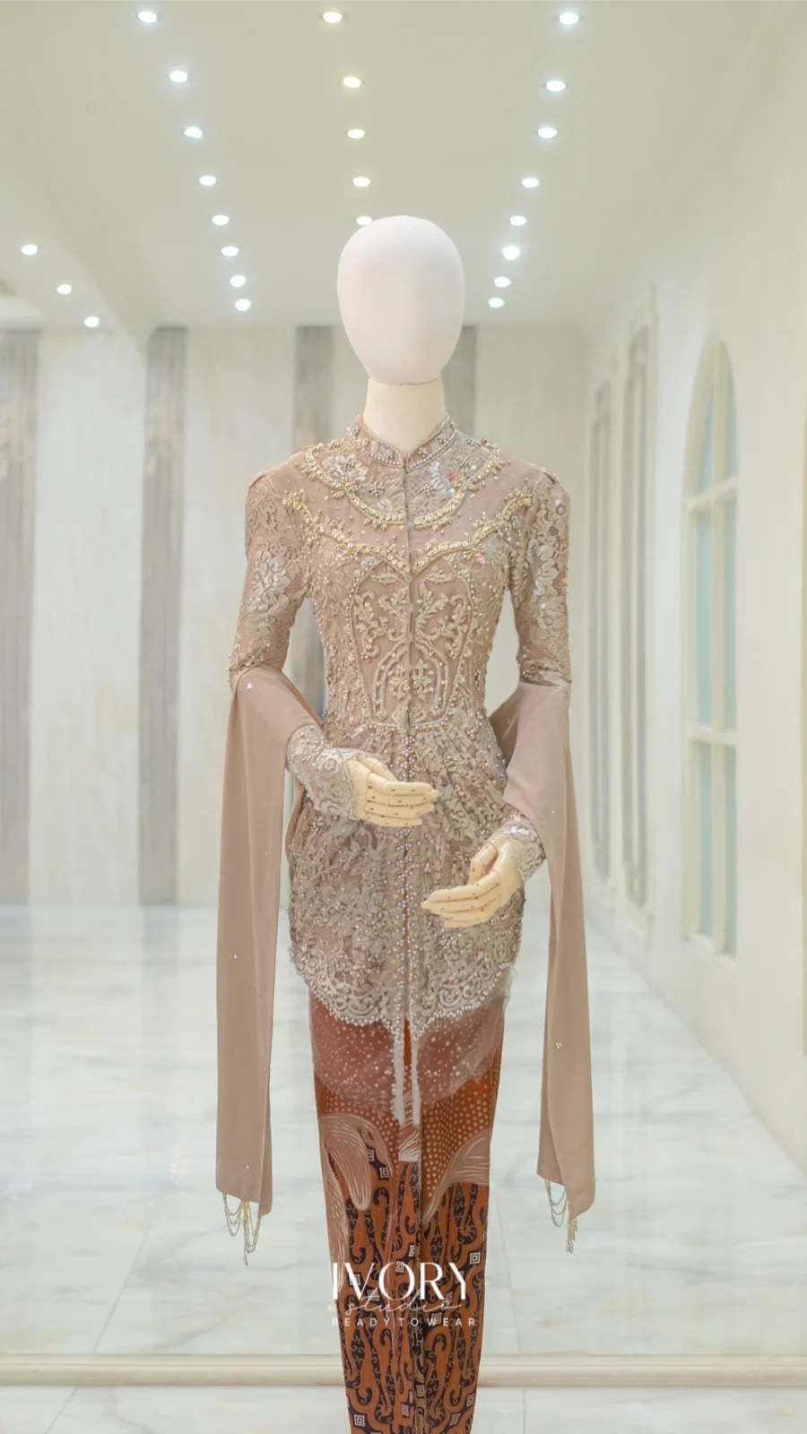 Tango Palazzo Garden Kebaya in Copper