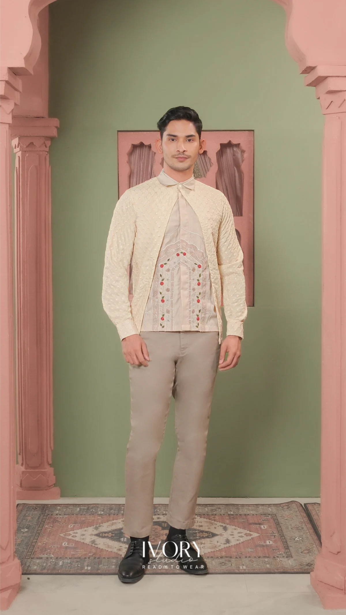 Touch of Remedy | Lascelles Desert Palace Shirt in Beige