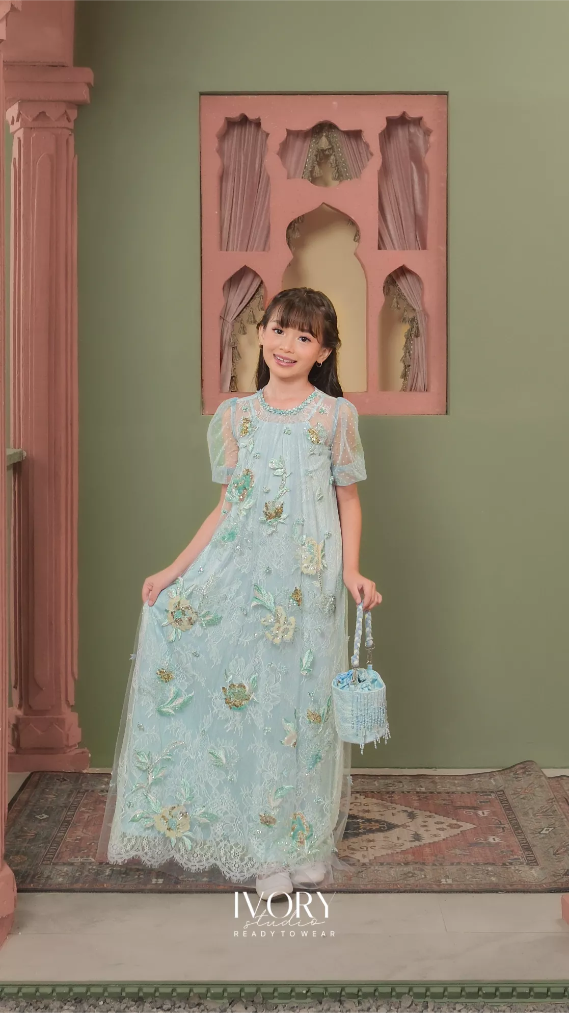 Touch of Remedy Kids | Minette Fairy Arcane Dress in Ice Blue