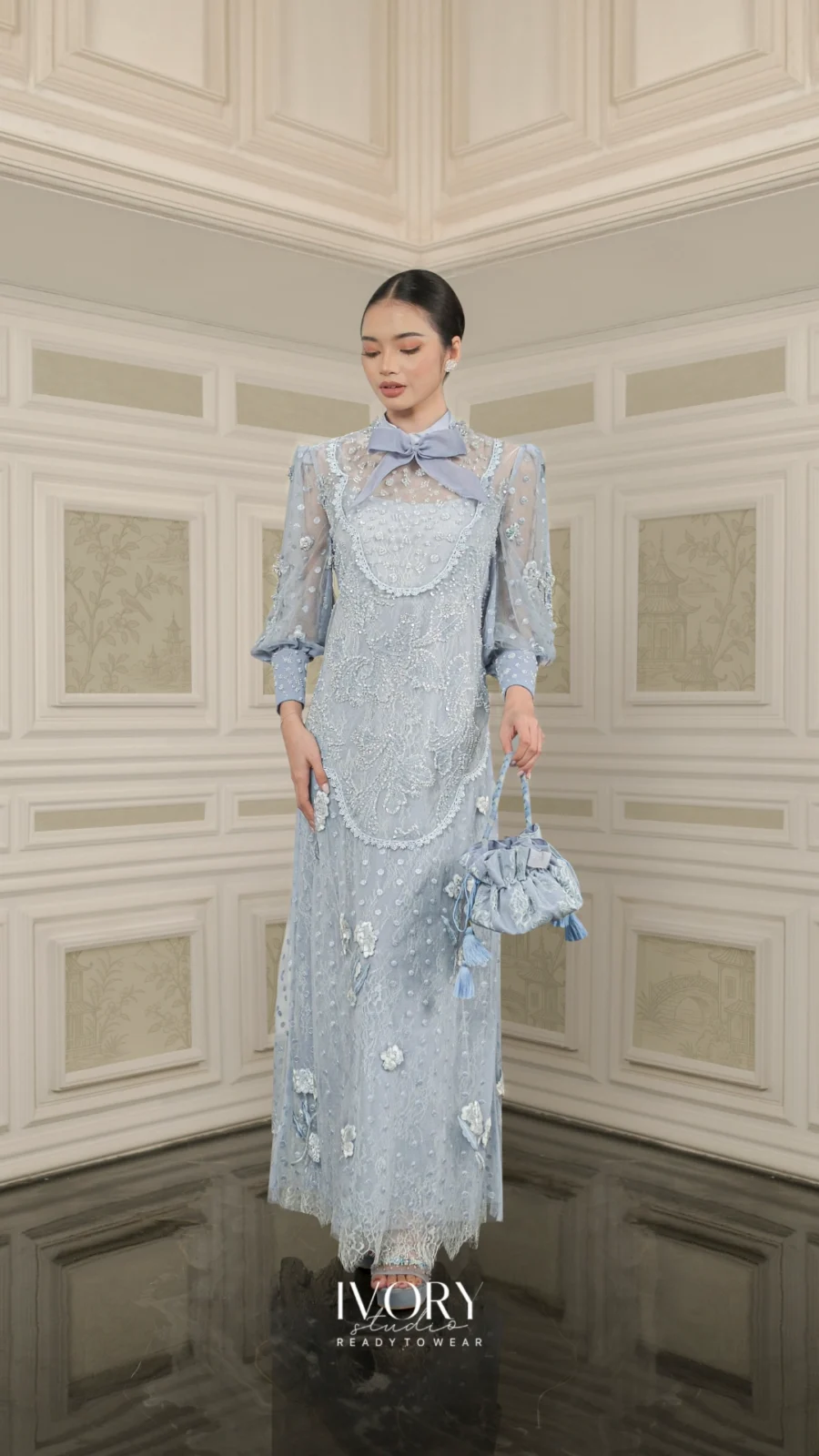 Vice Versa | Briselle and the Bow Dress in Periwinkle