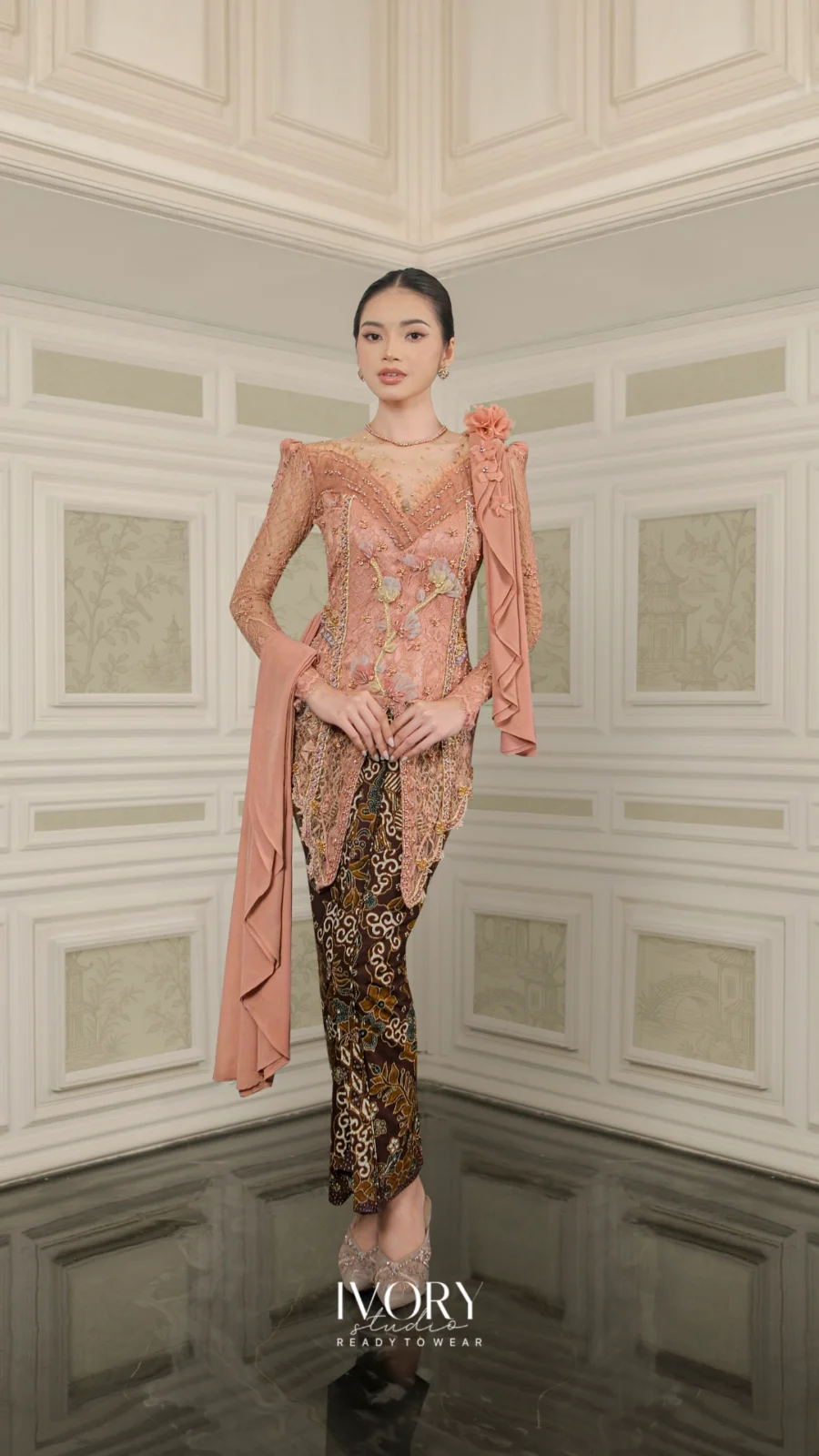 Vice Versa | Arc of Lingerbloom Kebaya in Marsala