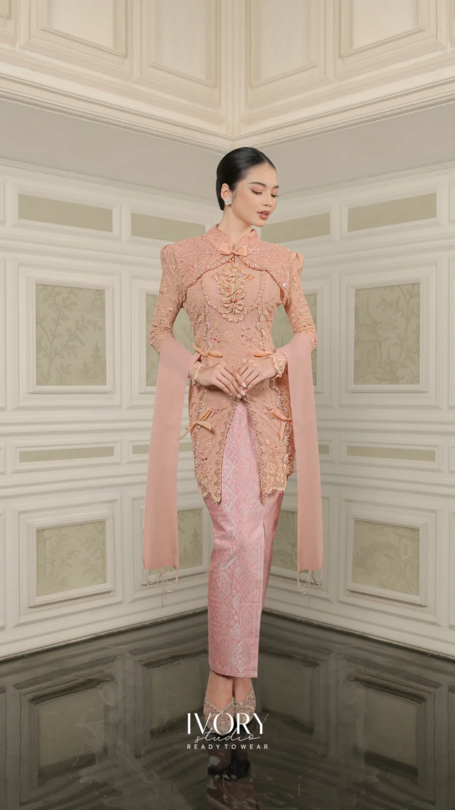 Vice Versa | Bow of Vows Kebaya in Rosegold
