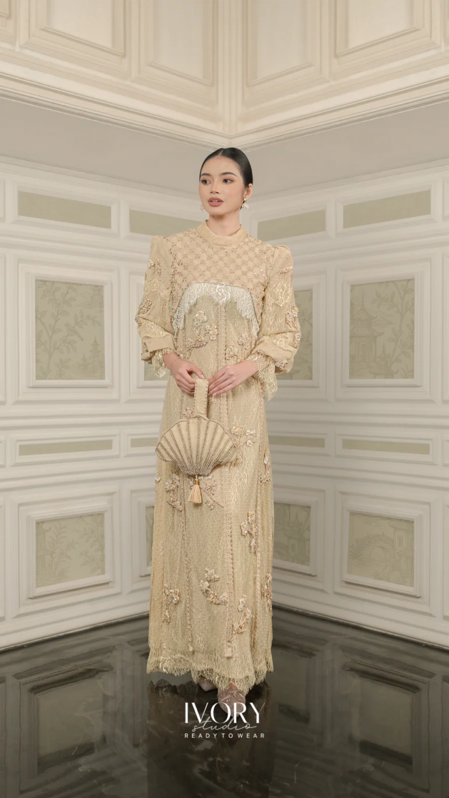 Vice Versa | Cloud of Dunes Dress in Beige