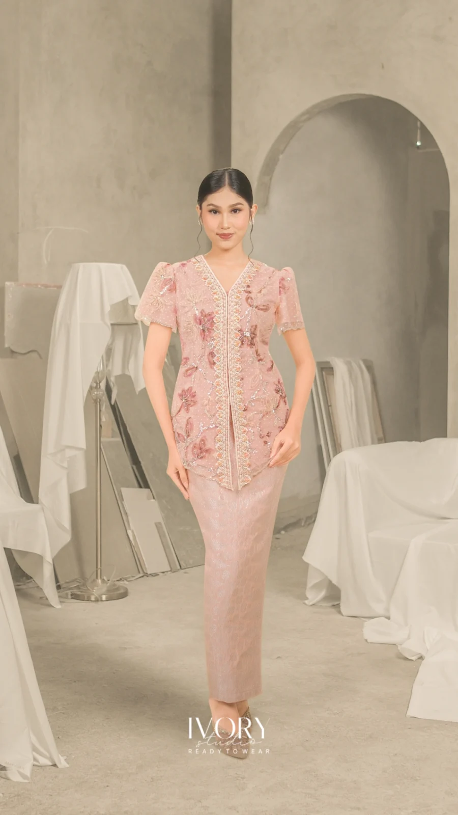 Serafina Shai Kebaya in Rosegold