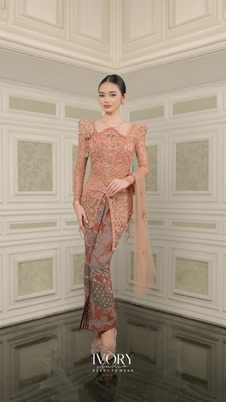 Vice Versa | The Dancing Bloom Kebaya in Marsala