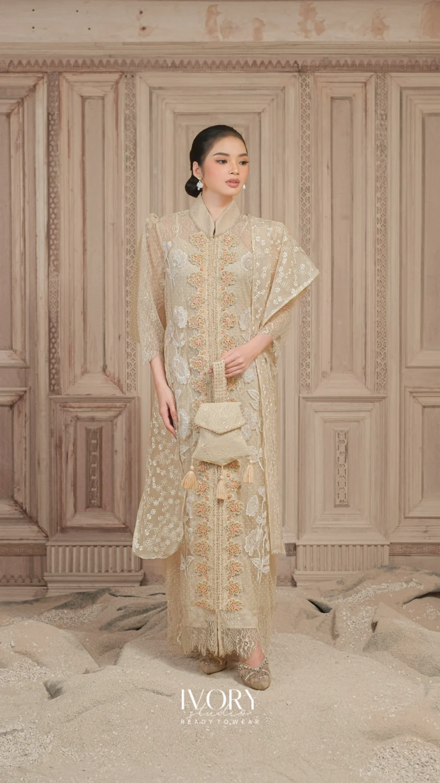 Prasatti | Shasha Lule Dress in Beige