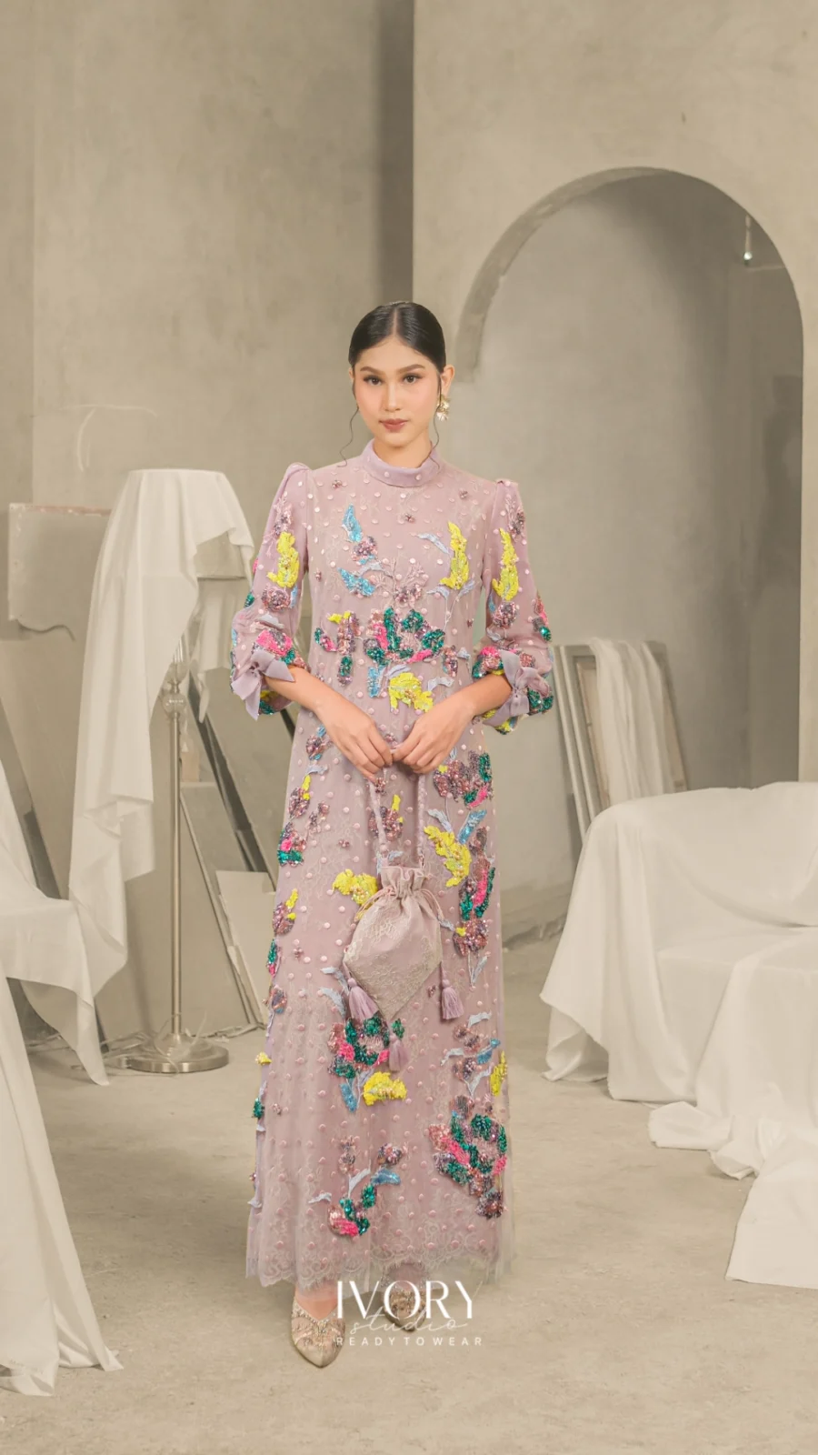 Touch of Remedy | Lilibet Wildrose Roseraie Dress in Mauve
