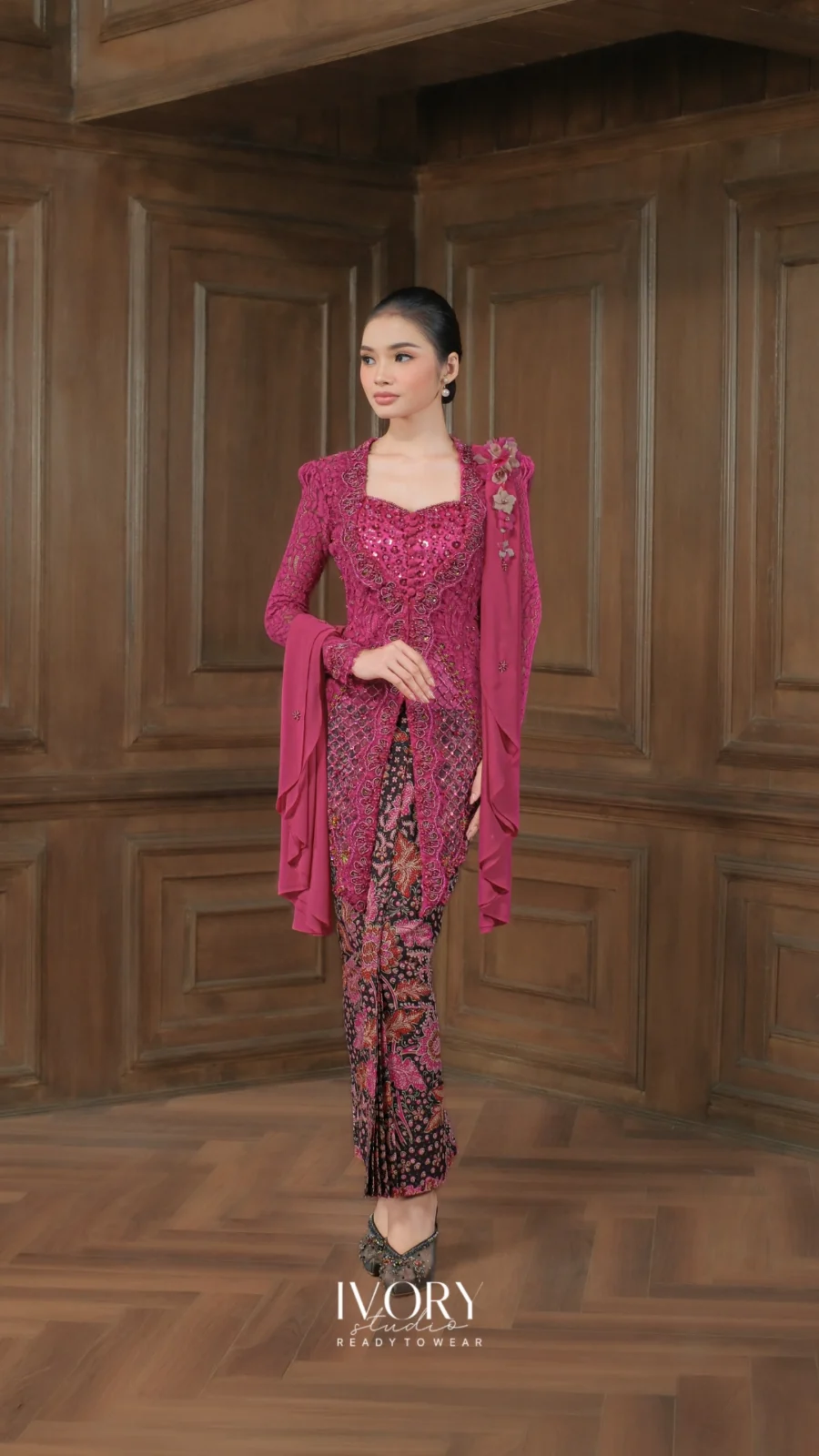 Make Classic Great Again | Bidari Evermore Kutubaru Kebaya in Fuchsia