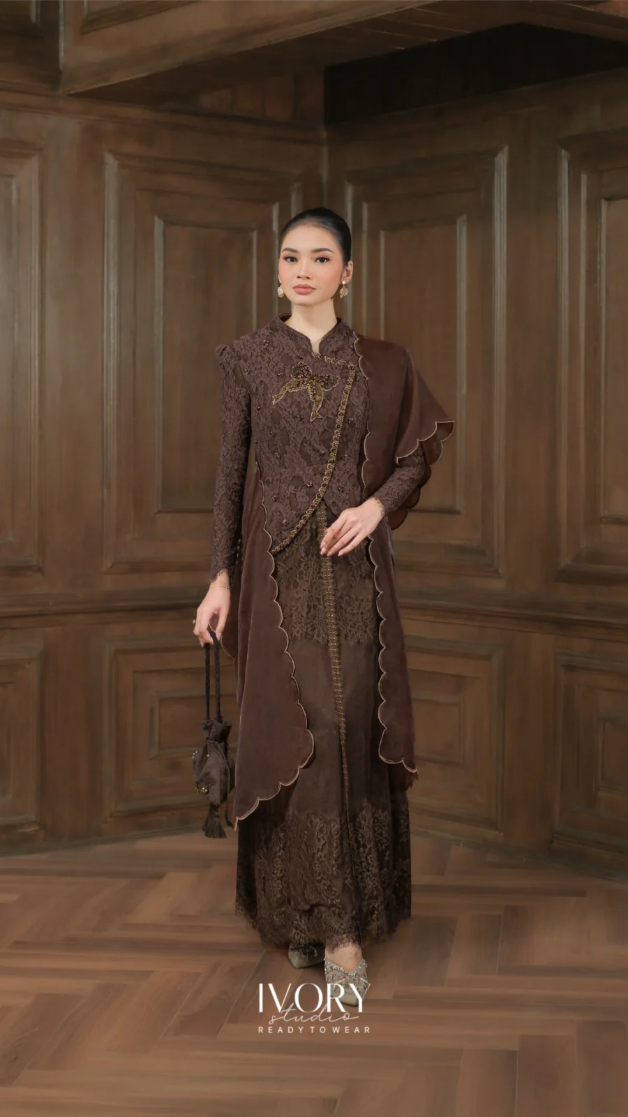 Make Classic Great Again | Gendhis Janggan Dress in Coffee Bean