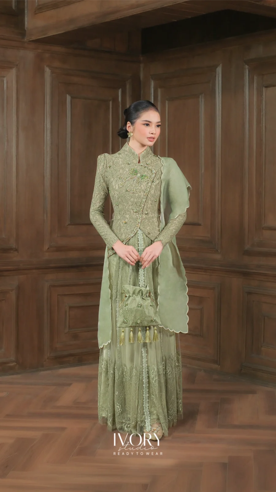 [Ready Stock] Make Classic Great Again | Gendhis Janggan Dress in Taupe - M
