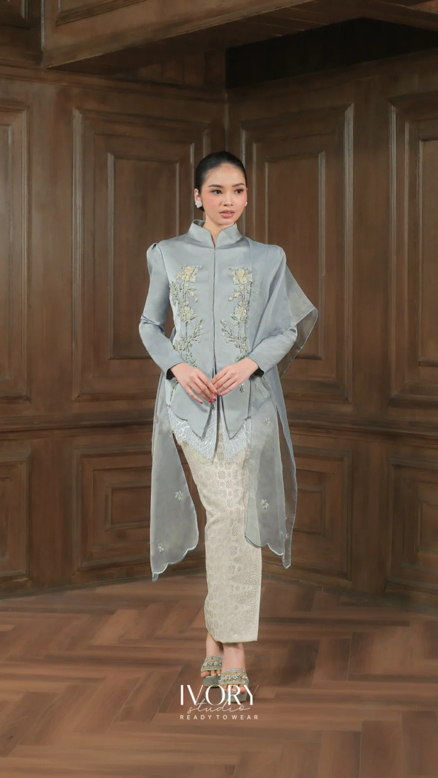 Make Classic Great Again | Natuna Mythic Rhythm Kebaya in Dust Blue