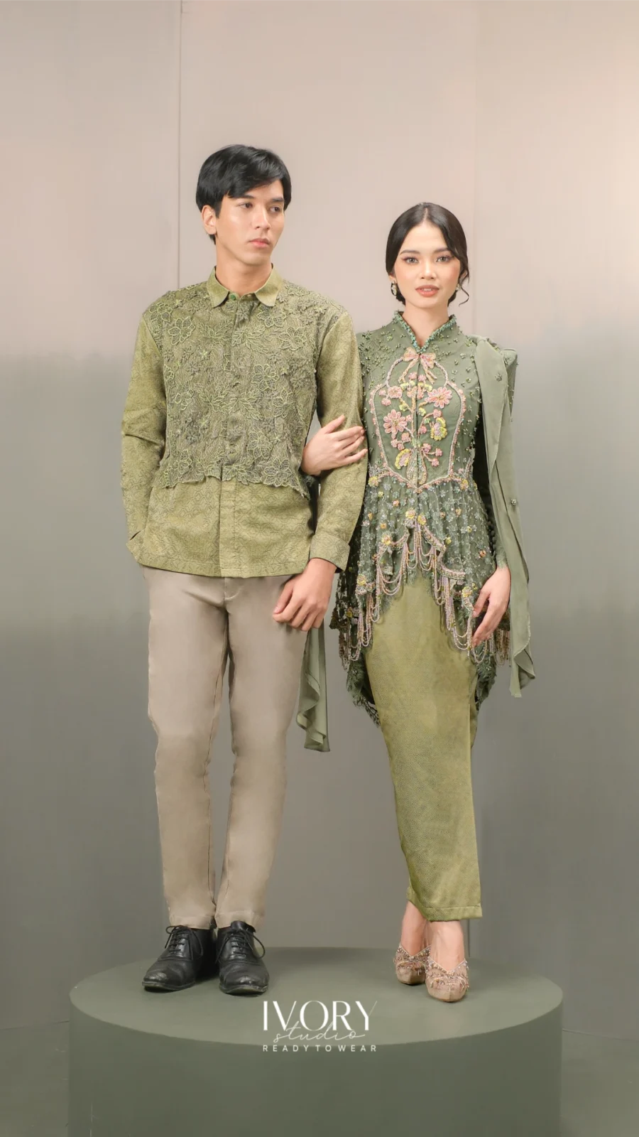 Anyaman Hikayat | Kisah Batu Menangis Kebaya in Olive Couple Look