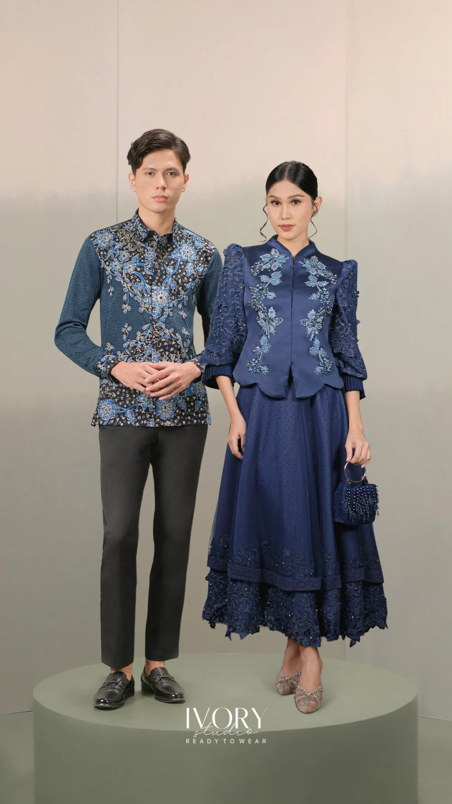 Vice Versa | Valley of Daydream Top & Skirt in Navy Couple Look