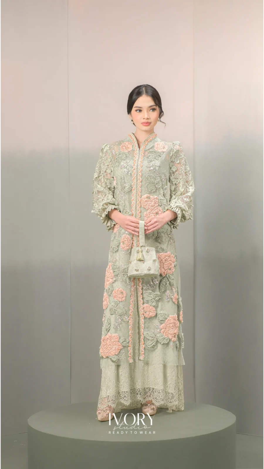 Anyaman Hikayat | Kisah Bawang Merah & Bawang Putih Dress in Sage
