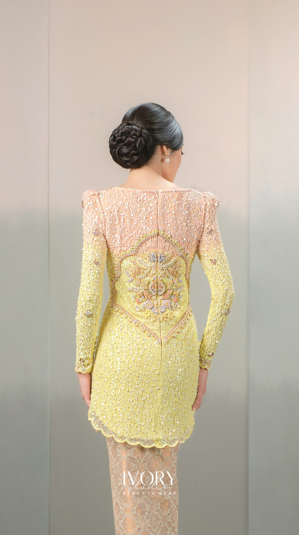Anyaman Hikayat | Kisah Putri Kembang Dadar Kebaya in Rosegold on Irish Yellow - Image 3