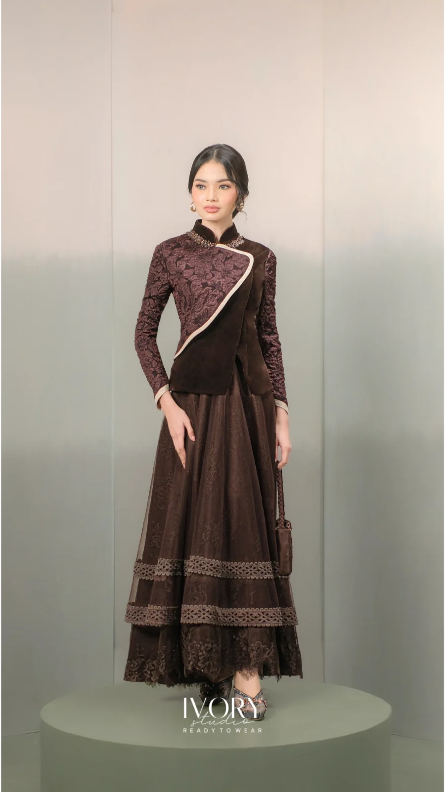 Anyaman Hikayat | Kisah Roro Jonggrang Dress in Coffee Bean