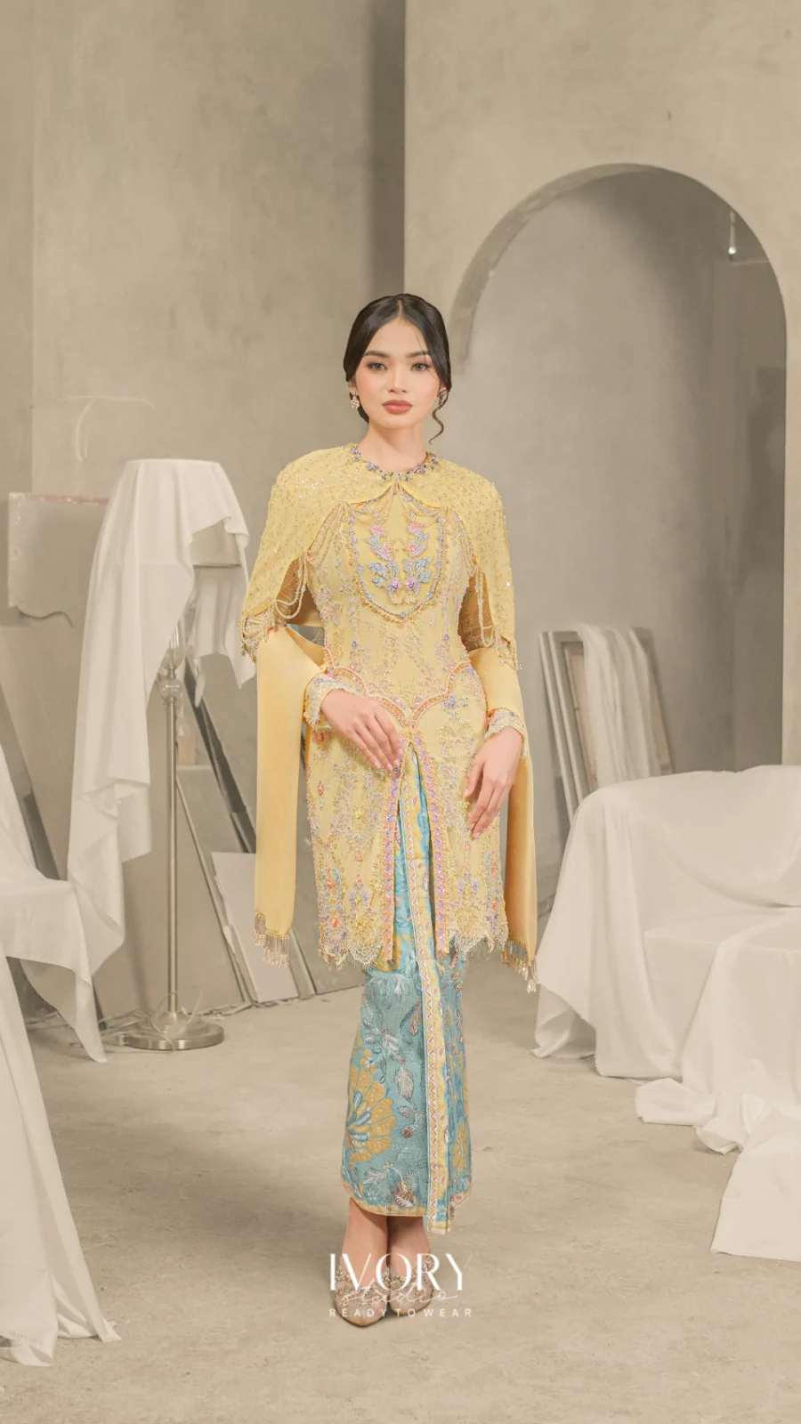 Bahtera | Jurai Irish Yellow Kebaya