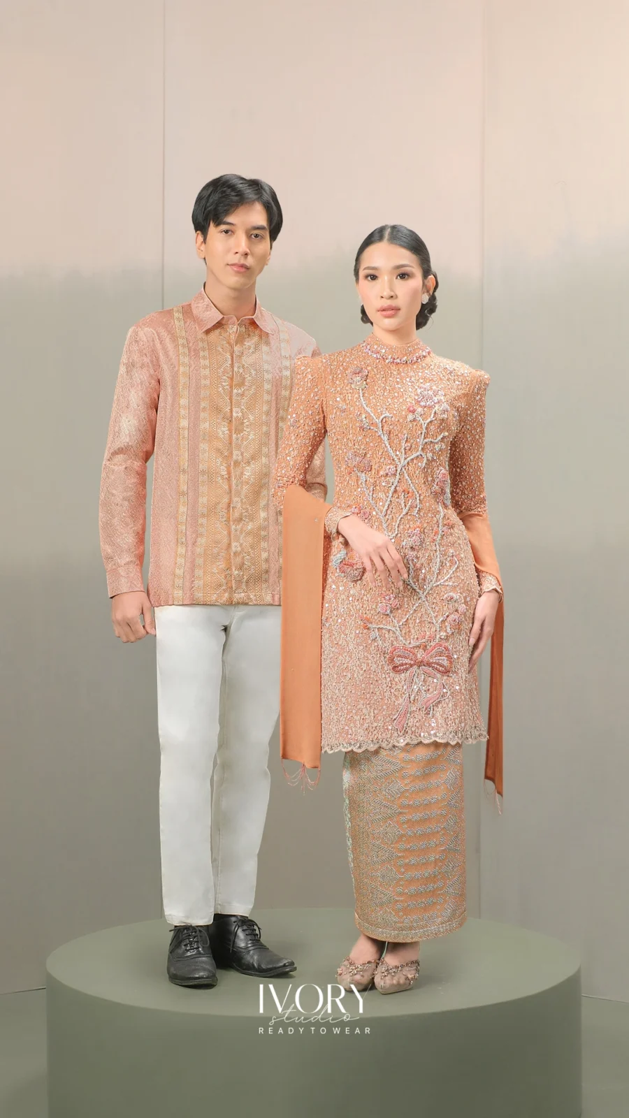 Anyaman Hikayat | Kisah Putri Mandalika Kebaya in Sunset Couple Look