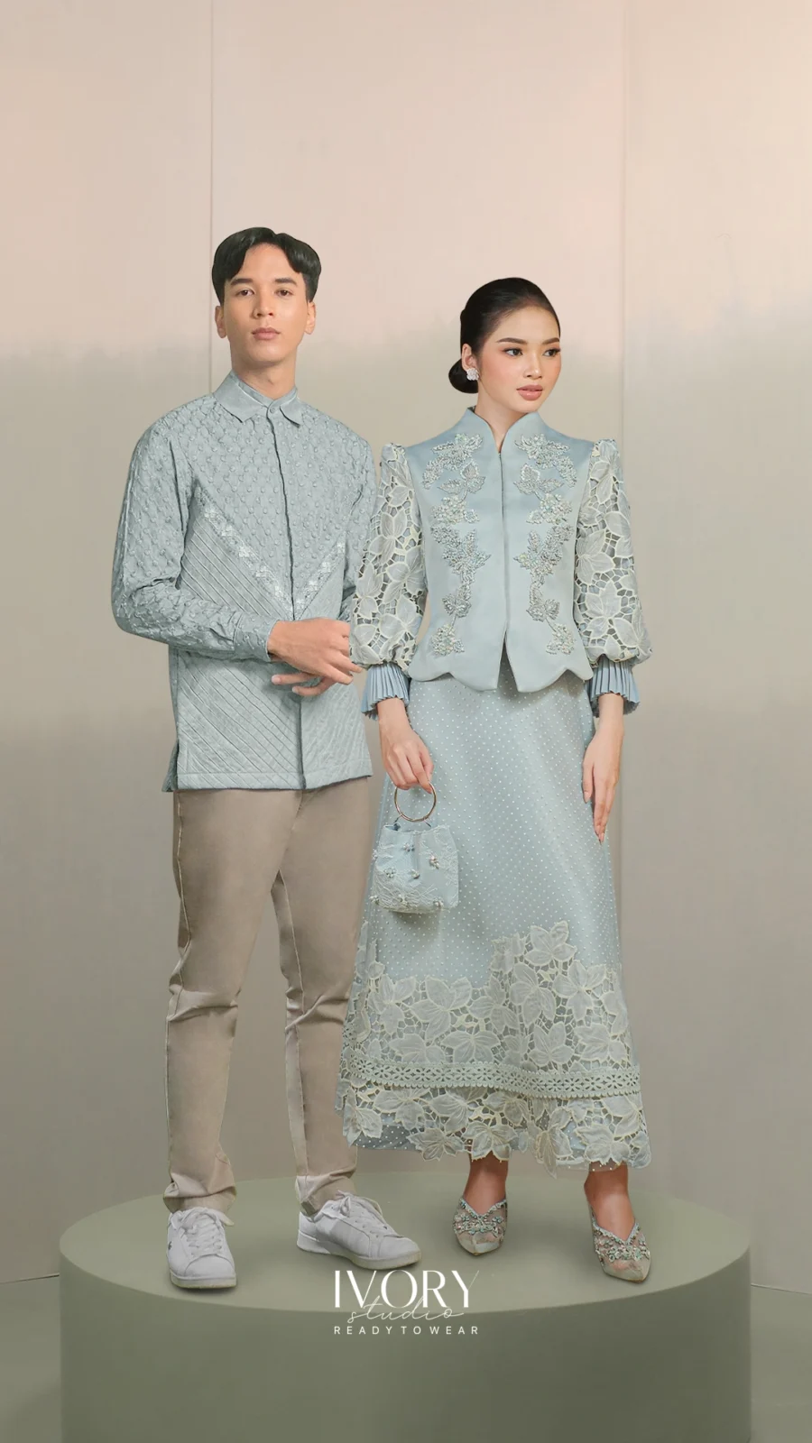 Vice Versa | Valley of Daydream Top & Skirt in Periwinkle Couple Look