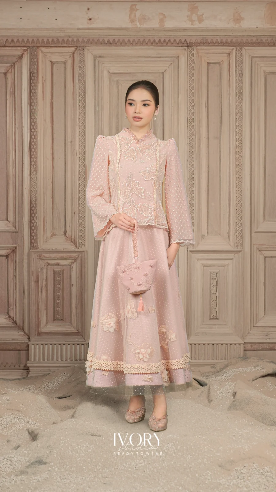 Miles & Moments | Frostbloom of Cycle Top & Skirt in Powder Pink