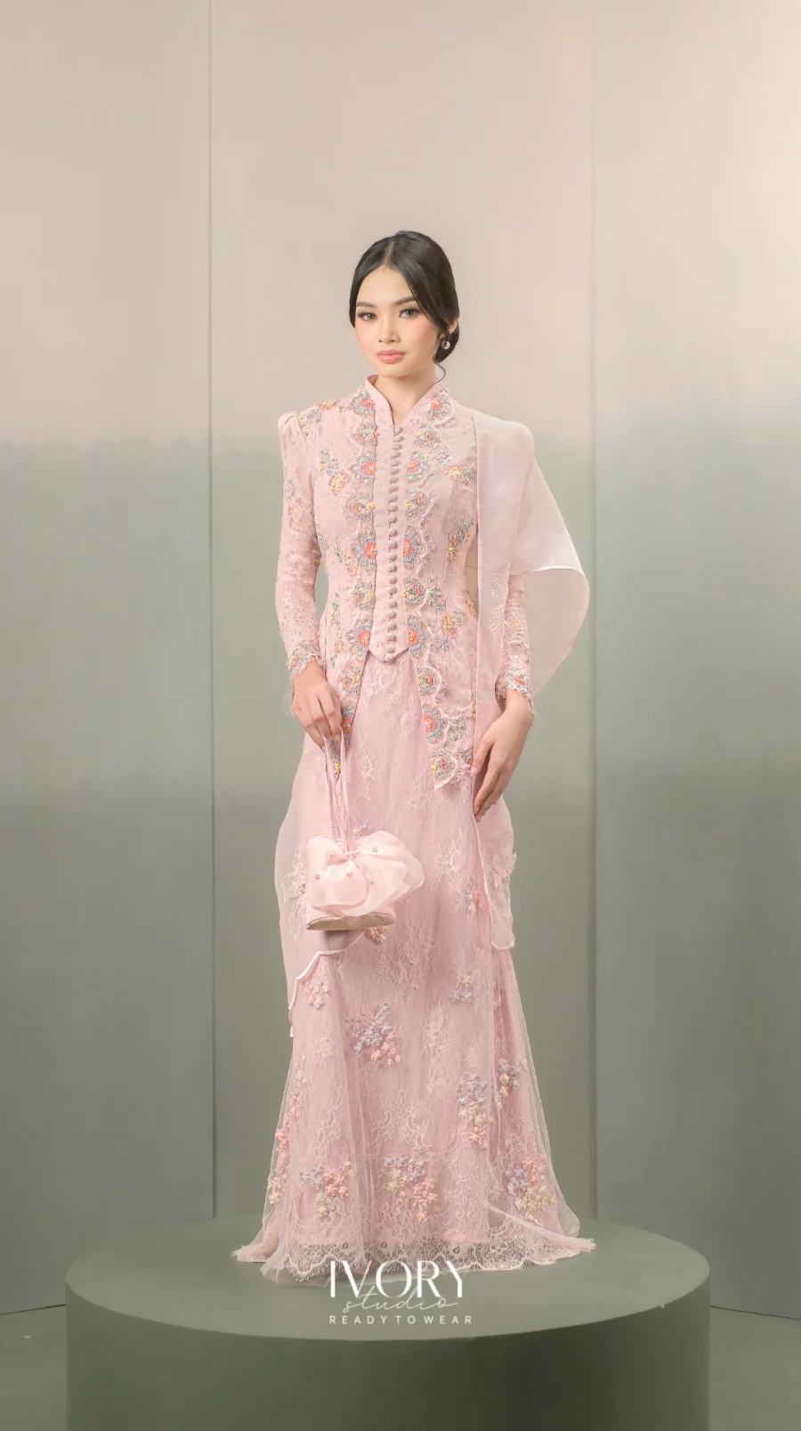 Anyaman Hikayat | Kisah Ratu Aji Bidara Putih Dress in Powder Pink